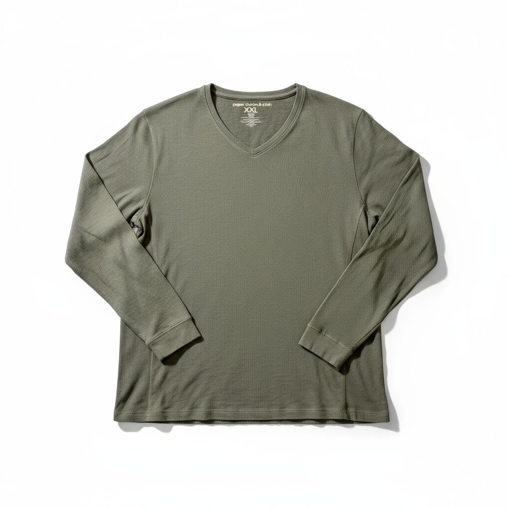 Paper Denim & Cloth Olive Long Sleeve Shirt